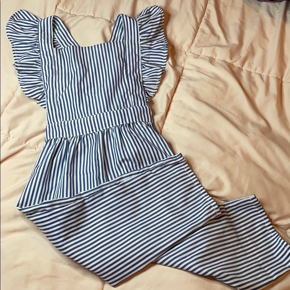 New Ruffle Sleeve Cross back jumper